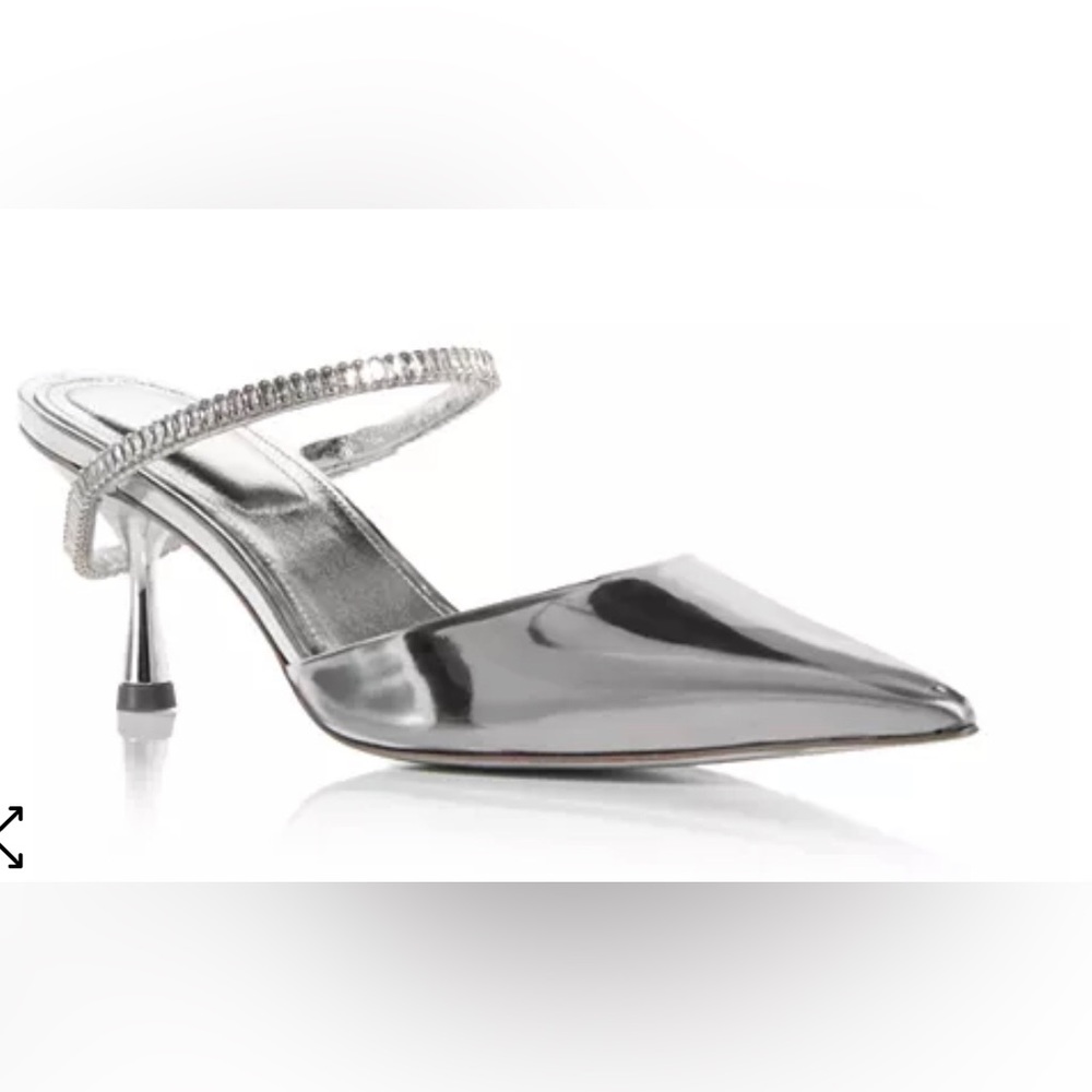 Simkhai
Kaian 60mm crystal-embellished mules